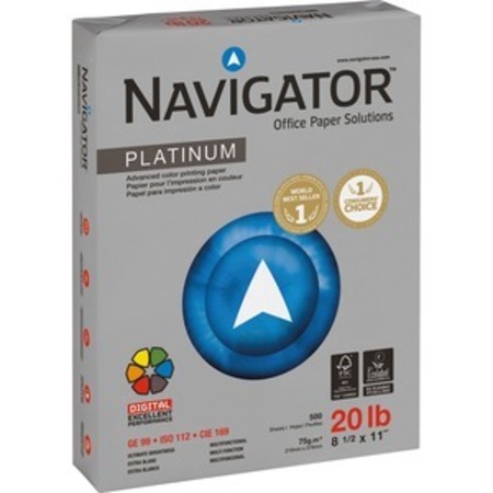 NAVIGATOR Paper, Platinum, 20#, 8.5X11 SNANPL1120